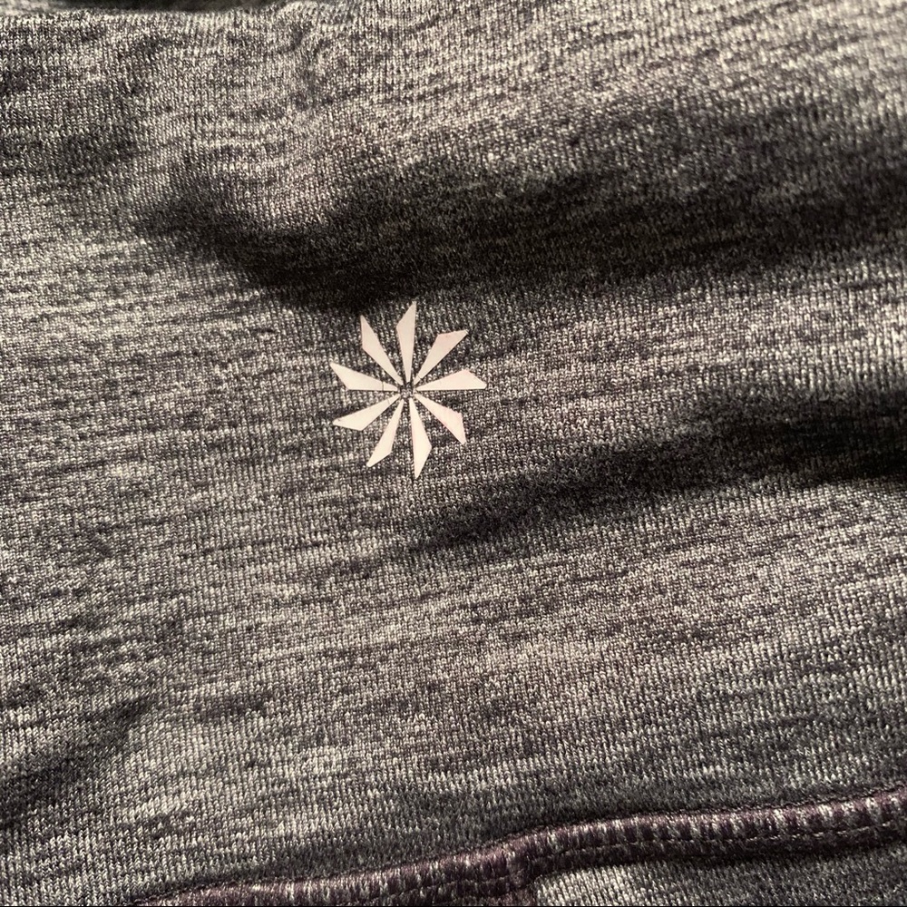 Athleta gray black white heathered leggings medium - Picture 4 of 6